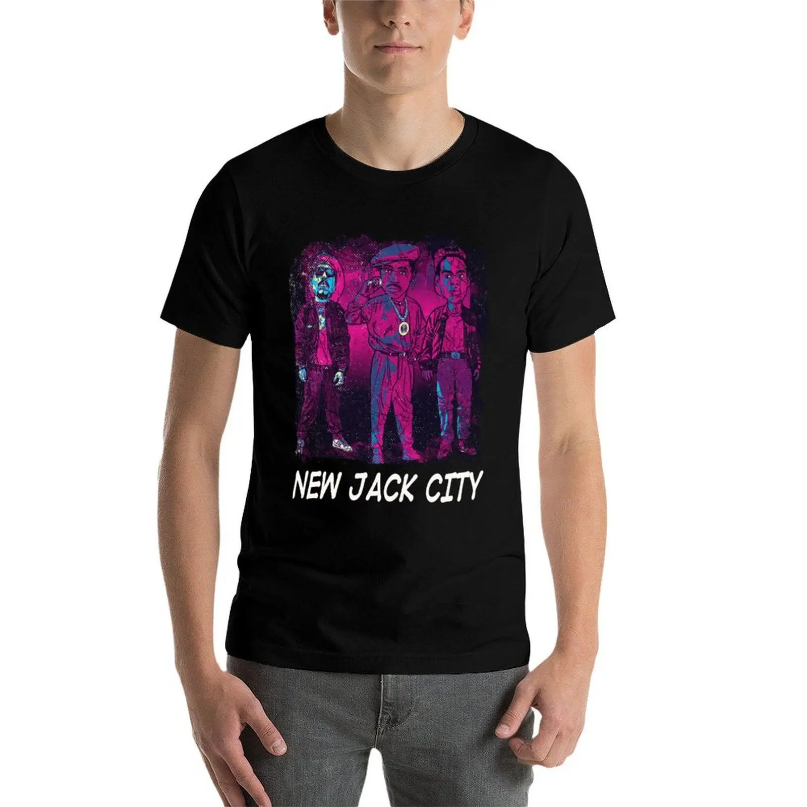 Фото Футболка In Awe of New Jack City, повседневная базовая футболка с коротким рукавом №4