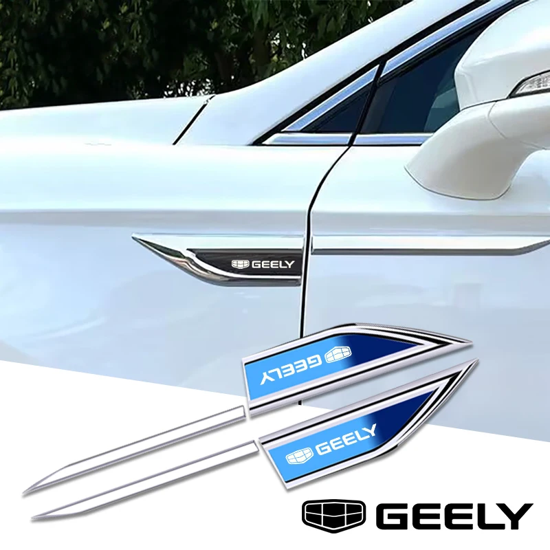 

2pcs car accessory Side Doors Blade car stickers for geely atlas coolray BO RUI YUE CK Saloon EMGRAND ec7 GS GC2 GC5 GC6 GC7 GX2