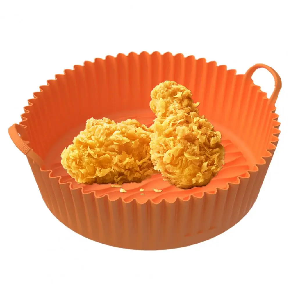 

Durable Baking Dish Easy to Clean Larger Capacity 8.5 Inch Silicone Bakeware Reliable Fryer Silicone Mat Kitchen Accessories