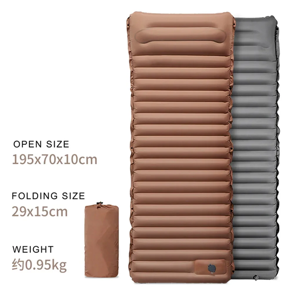 

Ultralight Self-inflating Air Mattress Widen Sleeping Pad Splicing Inflatable Bed Beach Picnic Mat Camping Tent Air Cushion