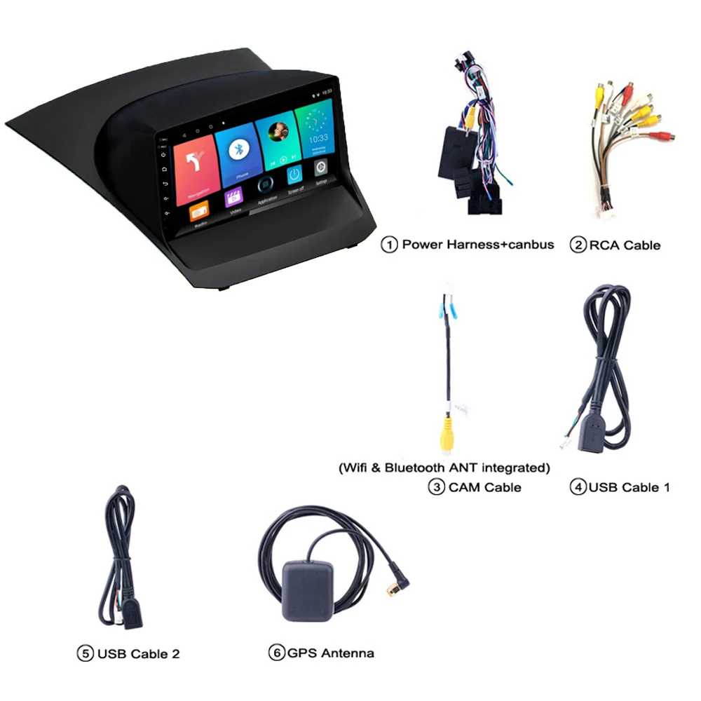 9 &quot2 Din Автомобильный мультимедийный плеер 4G Carplay Android Wifi GPS навигация Авторадио