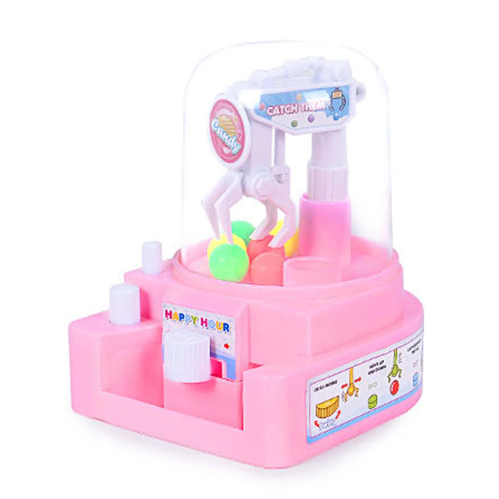 

Mini Claw Machine Catcher Toys Concentration Exercising Catcher Toys for 3+ Year Old Boys & Girls EIG88