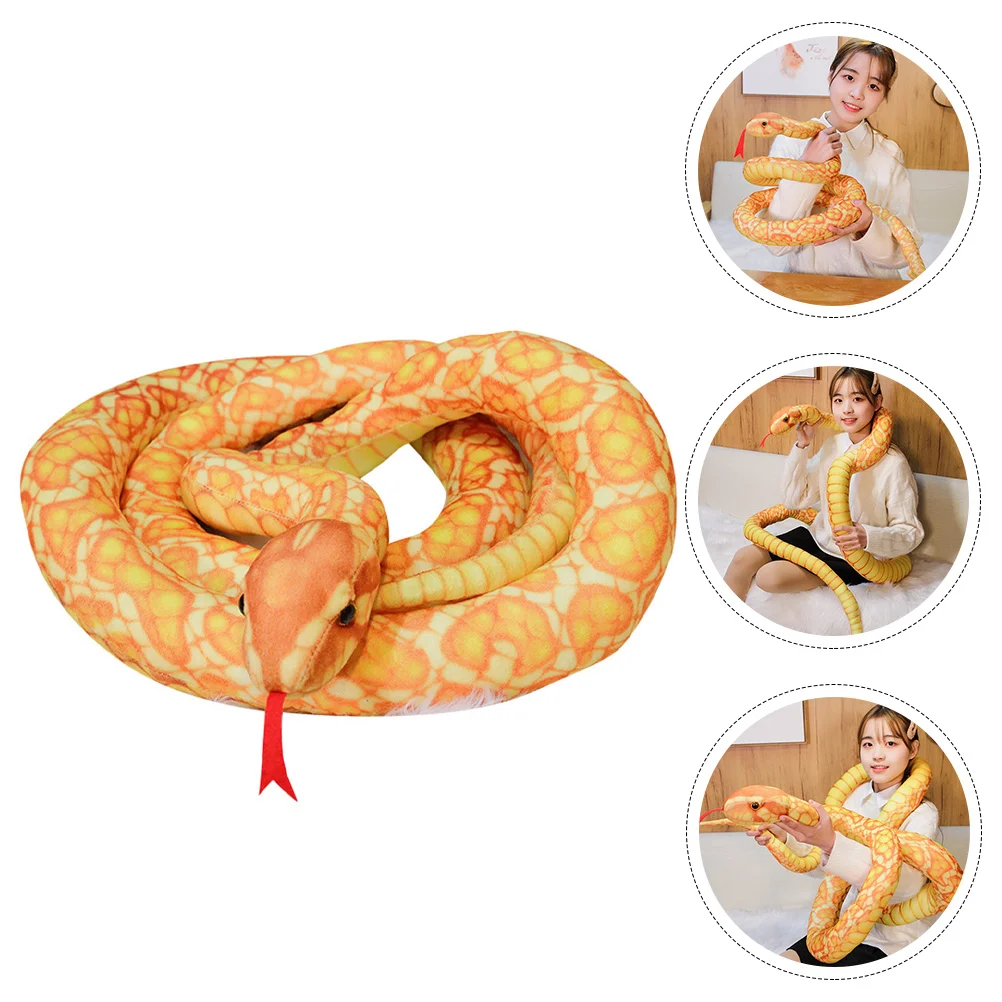 

Kids Supplies Halloween Decor Props Lovely Snake Toy Room Stuffed Animal Fabric Kawaii Children Toys
