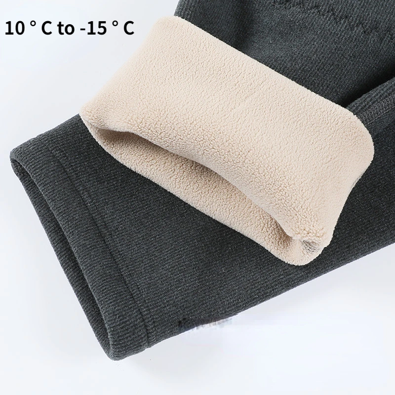 

2022 New Thermal Leggings Men Cotton Pants Winter Autumn Thickened Velvet Pants Mens Trousers Solid Color Leggings Keep Warm