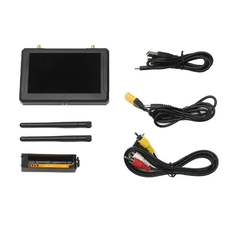 M5F 5-дюймовый FPV-монитор 800*480 Встроенный универсальный приемник Steadyview с 60FPS DVR для