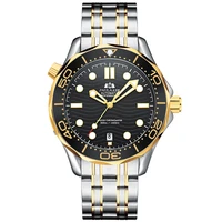 top new automatic self winding men watches business dress mechanical waterproof dive watch luxury stainless steel aaa clock 2022