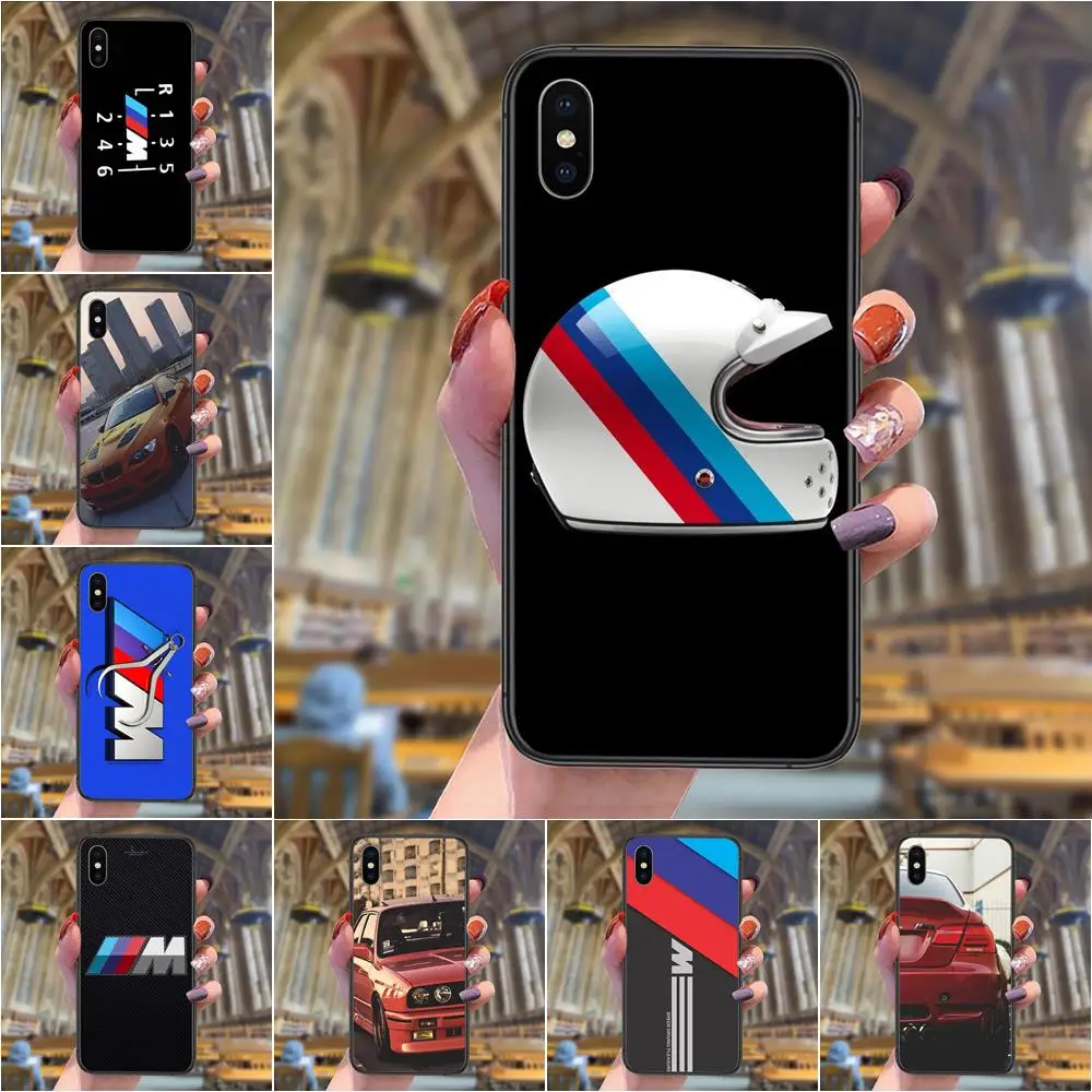 

M Power Car Light For Huawei Y5 Y5p Y6 Y6P Y6s Y7 Y7a Y7P Y9 Lite Prime Pro 2018 2019 Black Funda Trend Hoesjes Luxury