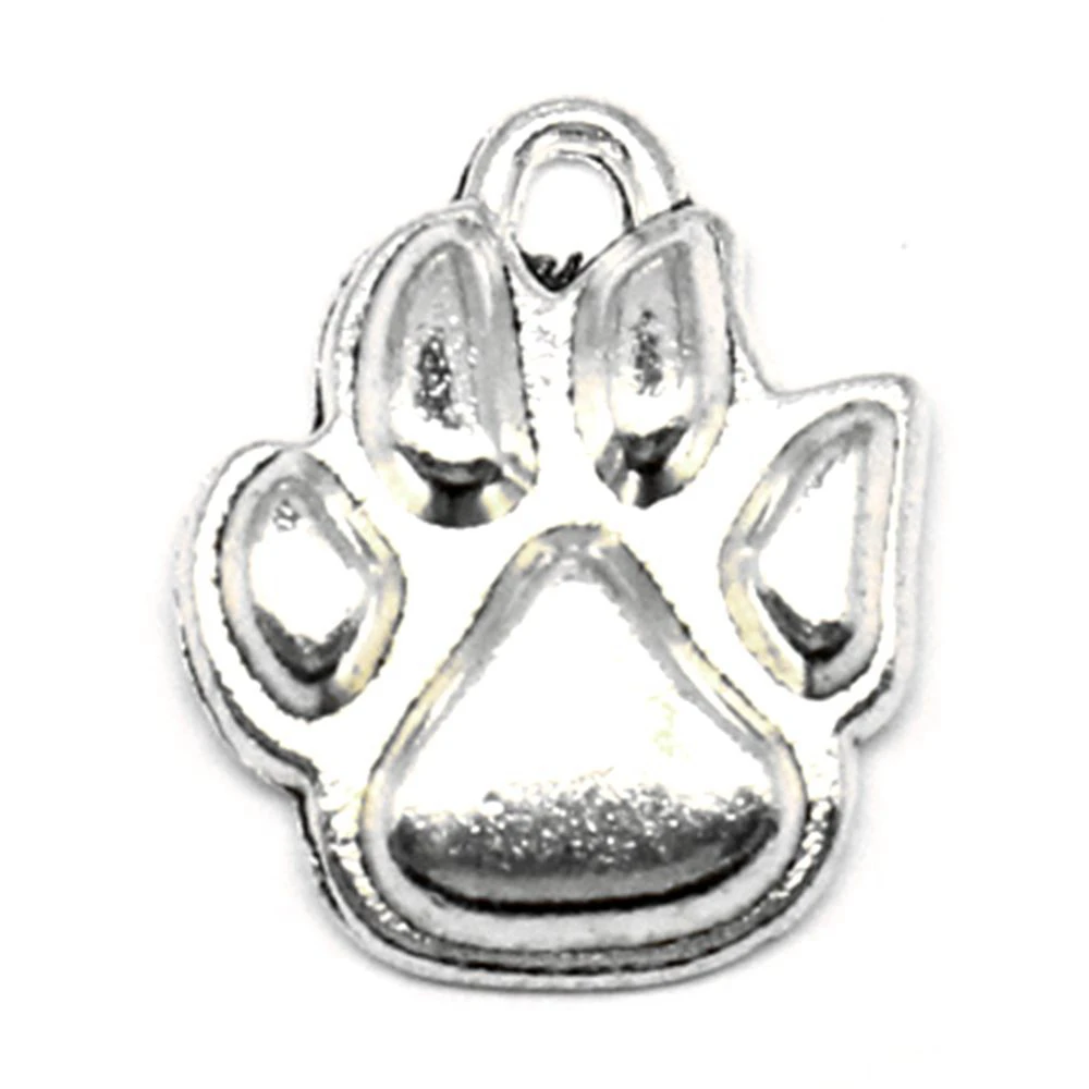 

50pcs Wholesale Jewelry Lots Bear Paws Charms Pendant Supplies For Jewelry Materials 16x20mm