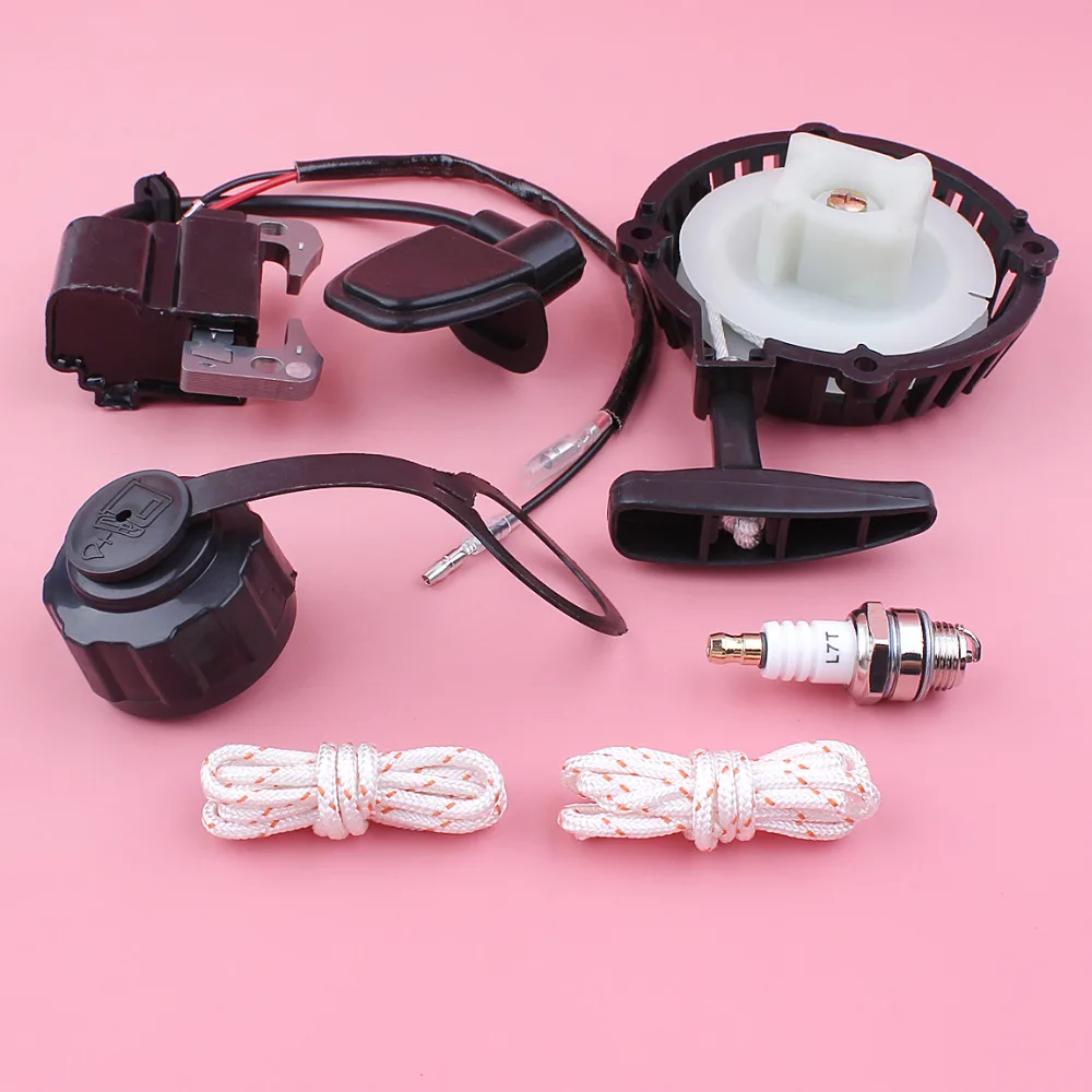 Recoil Starter Rope Ignition Coil Fuel Tank Cap For Robin NB411 CG411 2 Stroke Trimmer Brush Cutter Engine Motor Part |