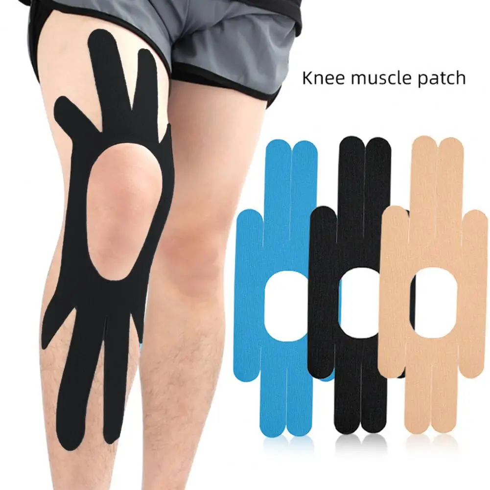 Кинезиологическая лента предварительно вырезанная повязка для поддержки колена