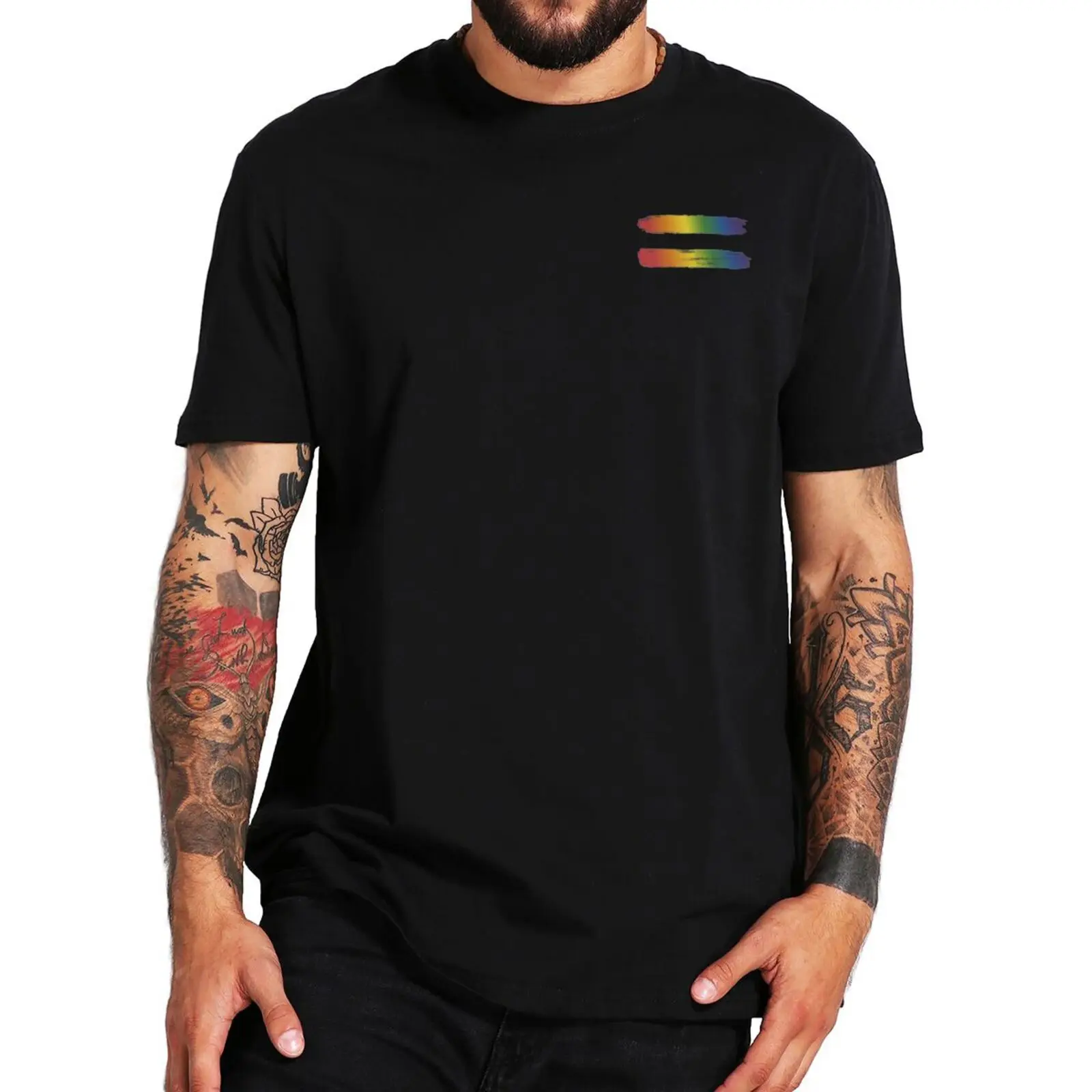 

Футболка ЛГБТ с радужным флагом для геев и лесбиянок, 100% хлопок