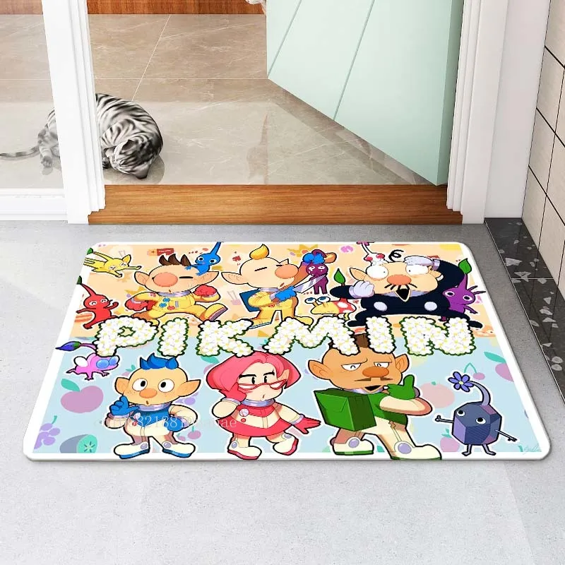 

Pikmin Cartoon Game Entrance Doormat Bedroom Decorative Carpet Children Play Rug Living Room Carpet Balcony Rug Home Decor
