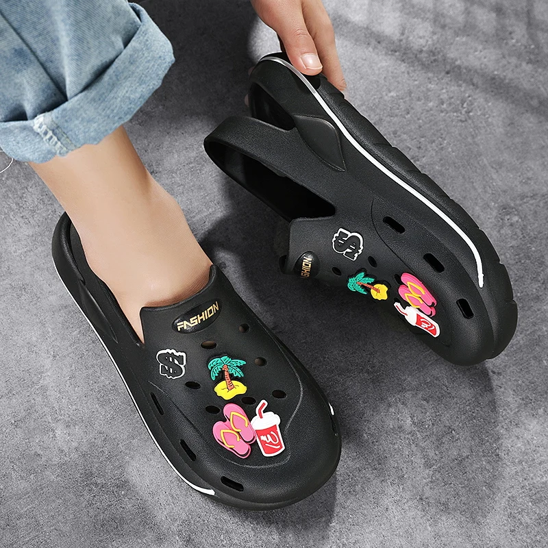 Шлепанцы для мужчин и женщин летние сандалии на массивной платформе сланцы дома