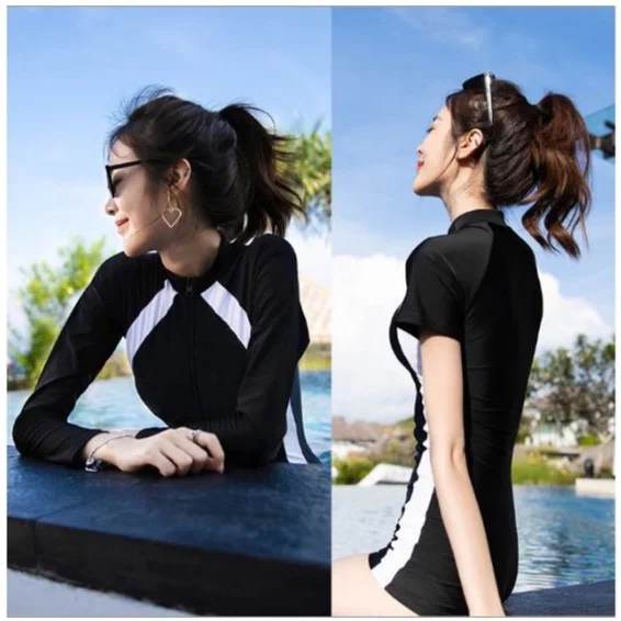 

UV-proof Swimwear Long sleeve swimsuit One piece women swimsuit