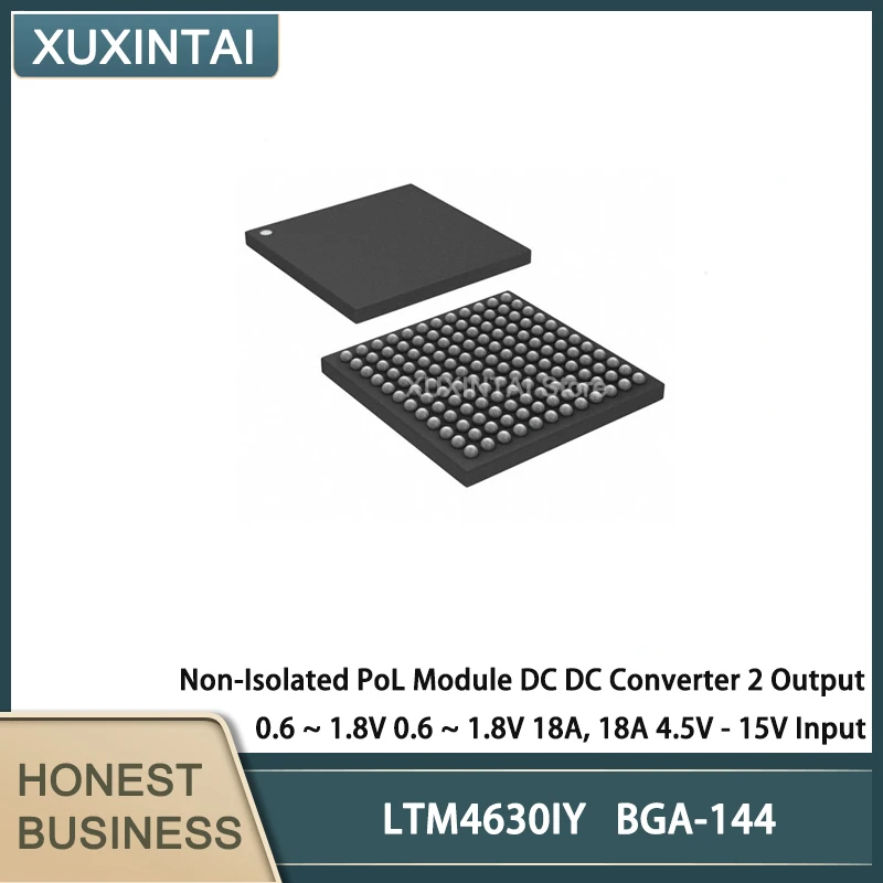 

5Pcs/Lot LTM4630IY LTM4630 Non-Isolated PoL Module DC DC Converter 2 Output 0.6 ~ 1.8V 0.6 ~ 1.8V 18A, 18A 4.5V - 15V Input