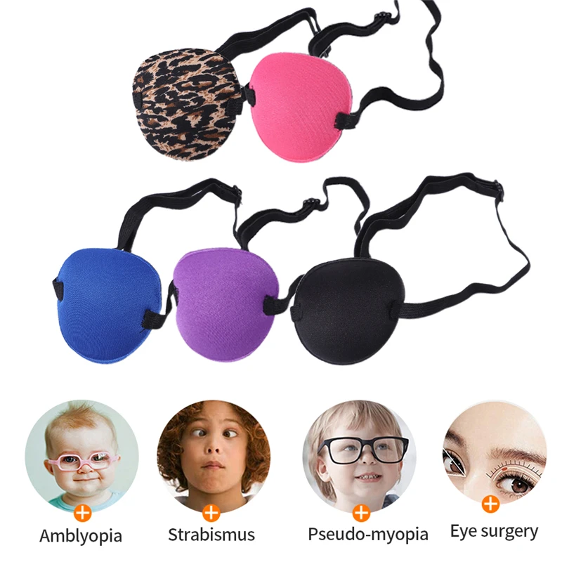 

New 1PC Single-eyed Eye Patch 3D Blindfold Eye Mask Eyeshade for Lazy Eye Correction Amblyopia Traning Goggle Costume Halloween