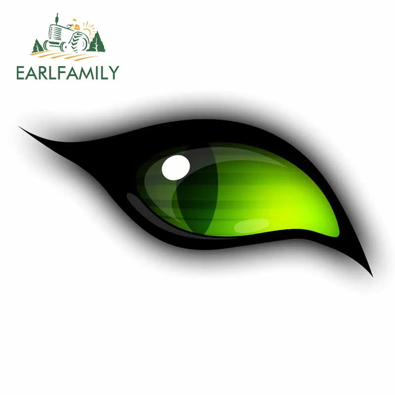 

EARLFAMILY 13 см x 5,9 см для зеленых глаз автомобильные наклейки для ноутбука устойчивые к царапинам водостойкие наклейки для фургона виниловая автомобильная пленка с окклюзией и царапинами