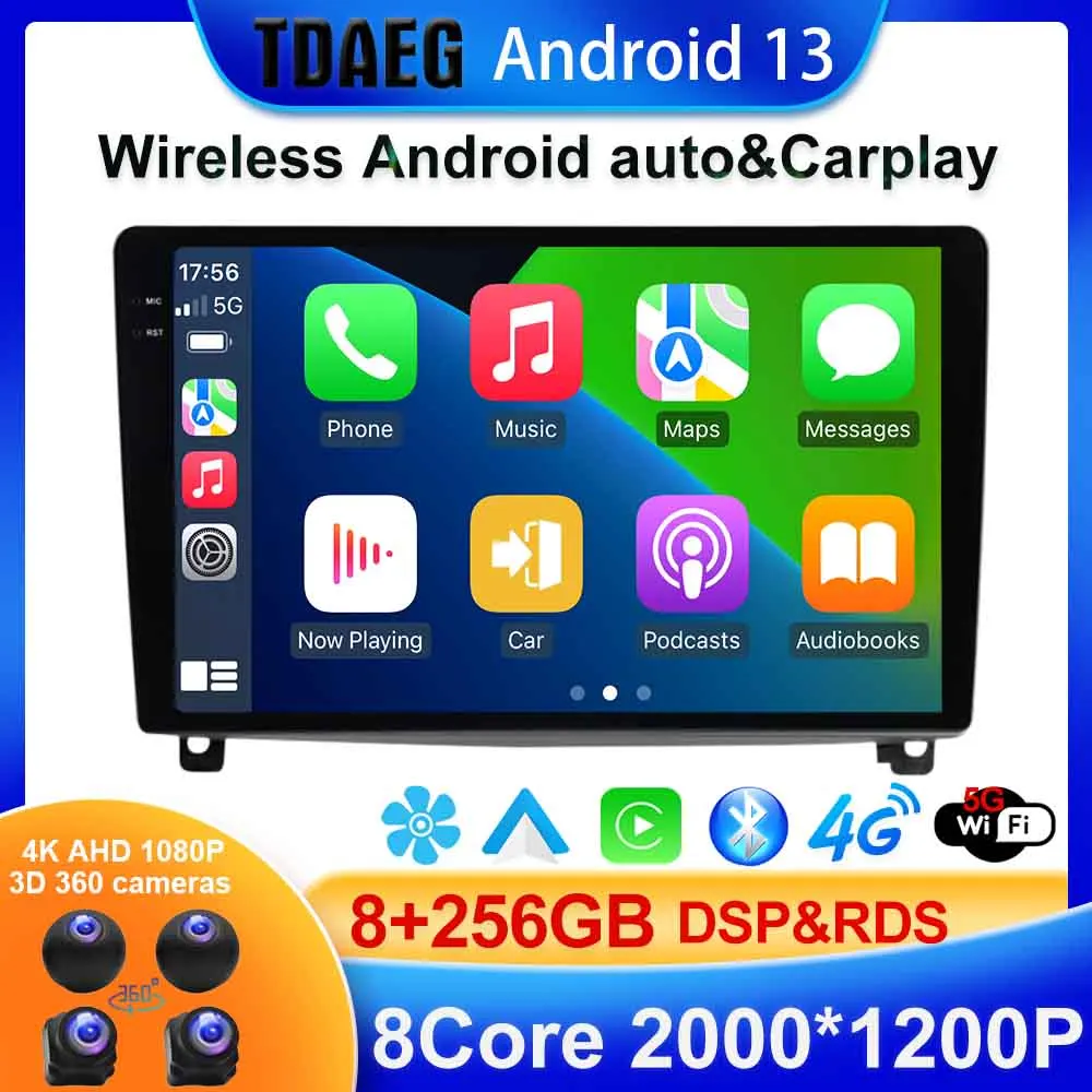 

BT5.0 8 + 256G Android 13 для Peugeot 407 1 2004 - 2011 автомобильное радио, мультимедийный видеоплеер, навигация GPS Android No 2din 2 din DVD
