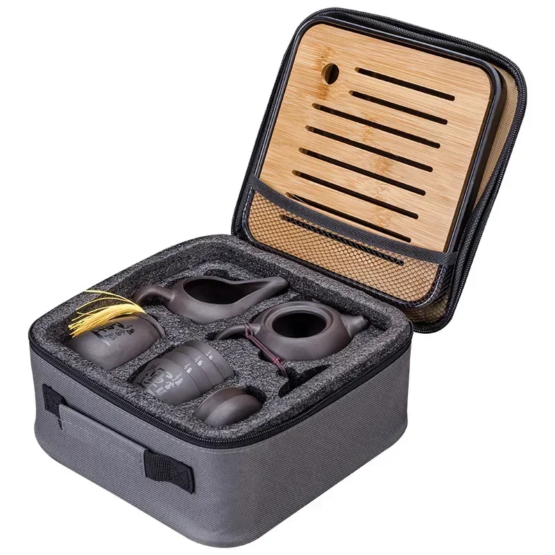 Китайский кунг-фу чайный сервиз песочный керамический чайник дорожный Kong Fu