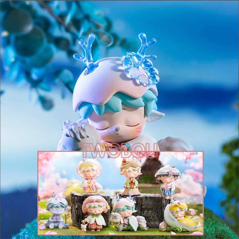 

Blind Box Toy MIMI Peach Blossom Season Series Anime Figure Doll Mystery Box Kawaii Model Cute Ornaments Girls Birthday Gift