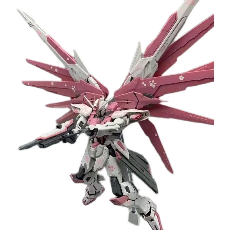 

Cherry Blossom Pink Gundam Action Figure Freedom Strike Anime Figure MG 1/100 Gunpla Assembly Model Kit Children Toys for Boys