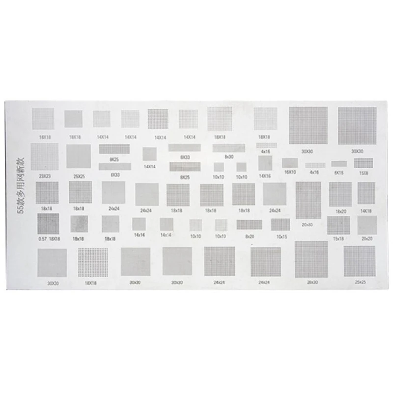 8 шт. Универсальный трафарет BGA для MTK MSM Samsung Huawei Xiaomi Ipad CPU RAM PM Power IC Reball Pin прямой