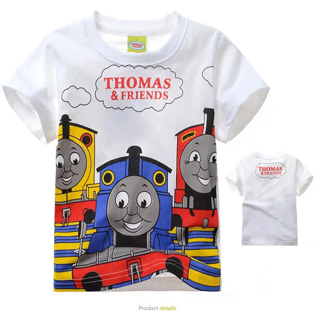 

Thomas Children's Clothing Boy Summer Cotton Short-sleeved T-shirt Boy Summer Half-sleeved Top Baby Cartoon Clothes Summer