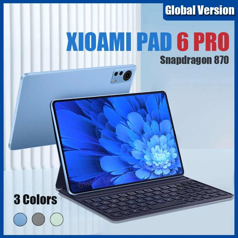

2023 Global Version Tablet Snapdragon 870 Android 12 Pad 6 Pro 10000mAh 12GB 512GB Tablets PC 11 inch SIM Card 5G Wifi HD 4K Mi