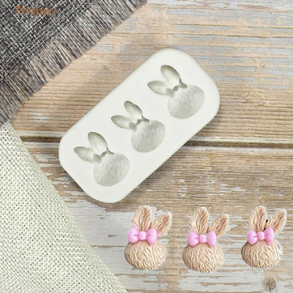 

Новая мини-форма в виде пасхального кролика, силиконовая форма для шоколада, кухонные принадлежности, форма для выпечки кроликов