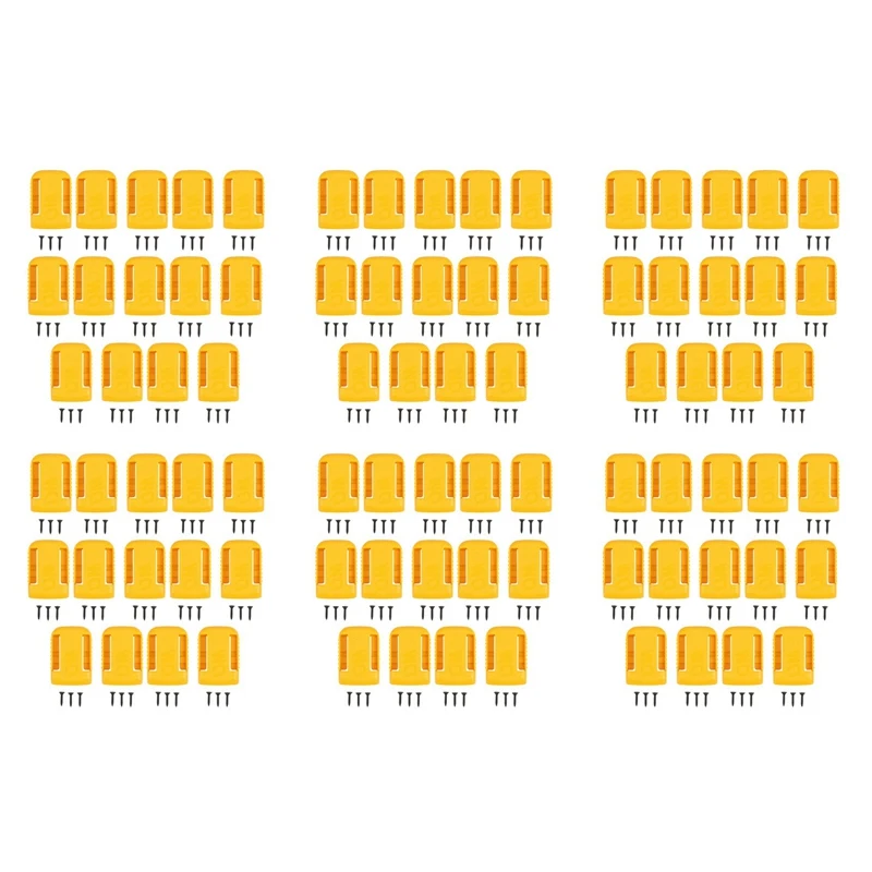 

84 шт./упаковка, держатели для батарей Dewalt 20 в, док-станция для 20 в 60 в макс. желтого цвета (без батареи)