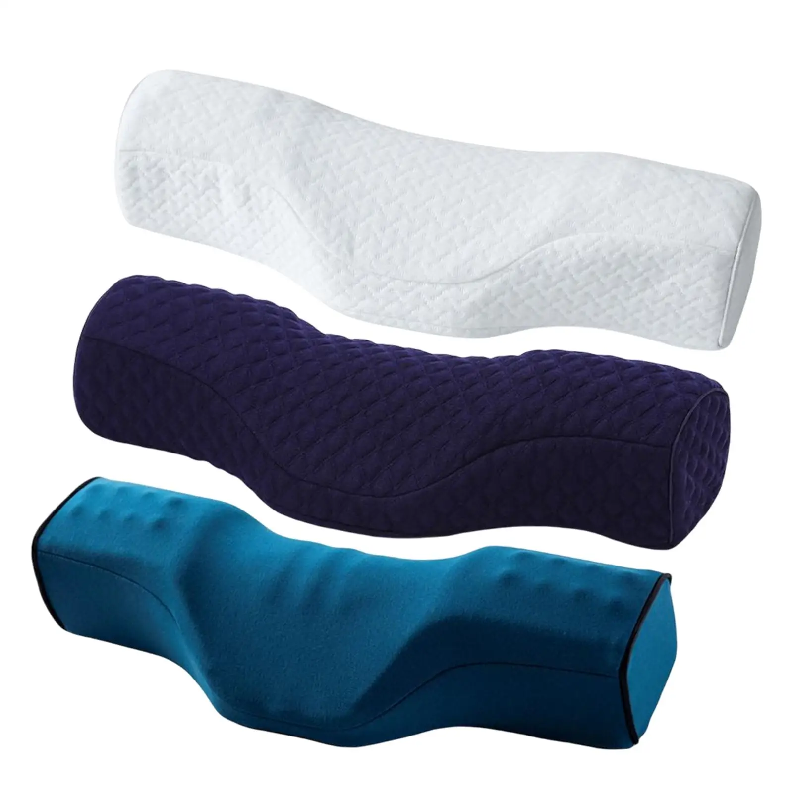

Memory Foam Neck Pillow Ergonomic Zipper Closure for Shoulders Waist Legs