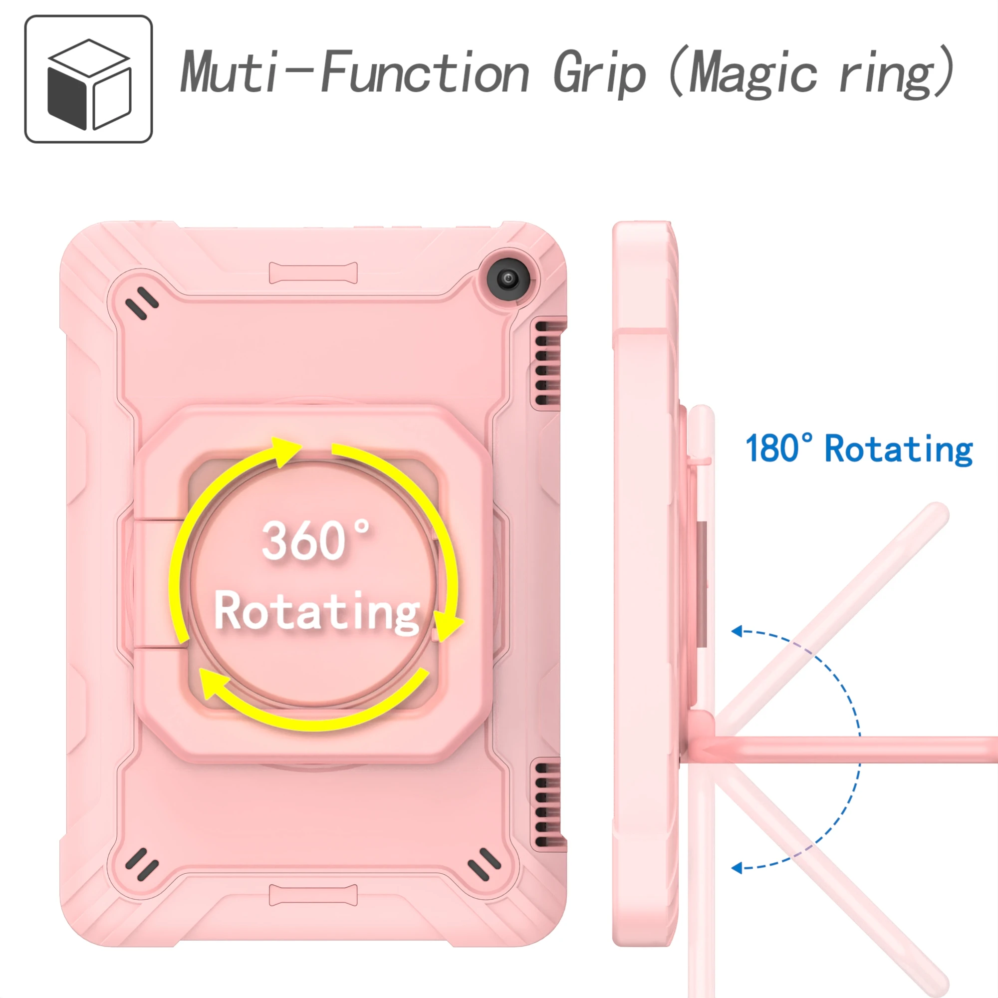 Для Amazon Fire 7 2022 12-й 7-дюймовый HD8 плюс 8-дюймовый прочный противоударный защитный