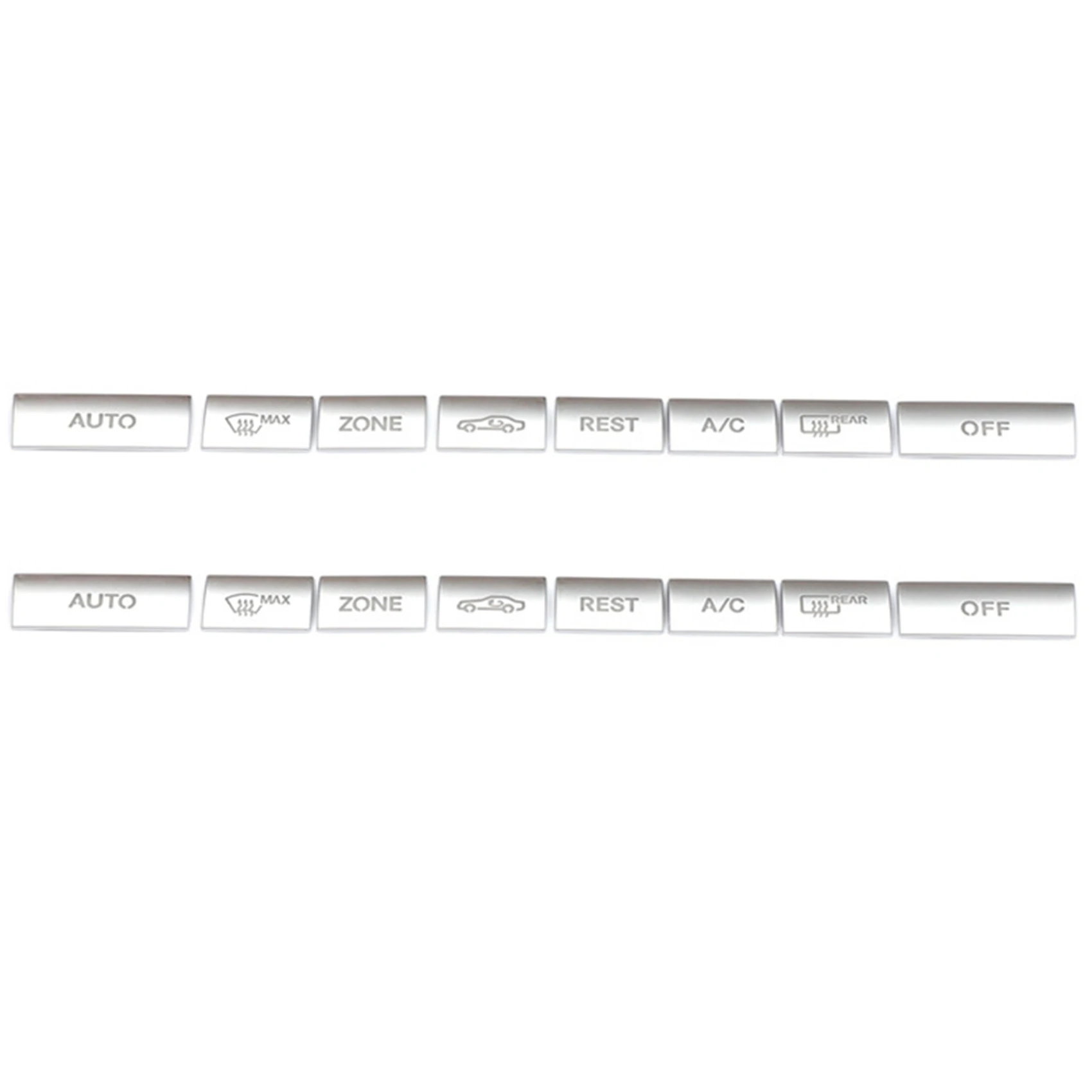 

16X Car Console Air Conditioning Buttons Decoration Cover Trim for Benz E Class W212 C207 2009-2015 B