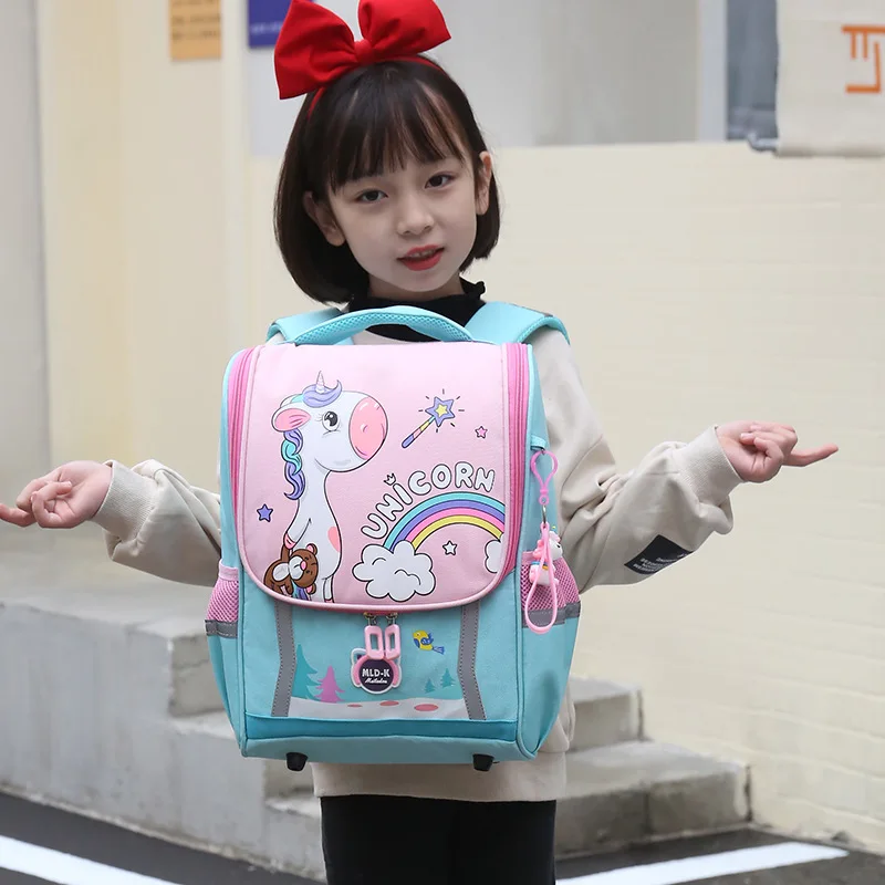 2023 Newest Girls Unicorn Backpacks Kids Boys Dinasour Primary School Bags Waterproof Orthepedic Kindergarten Children Backpack