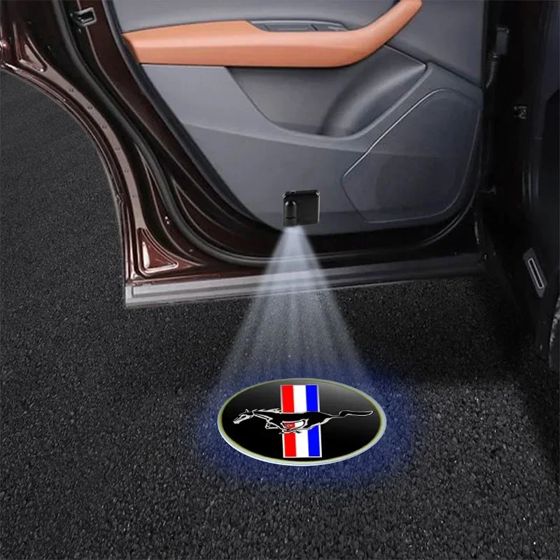 Автомобильная дверь 3D беспроводной проектор лампа HD приветственные огни