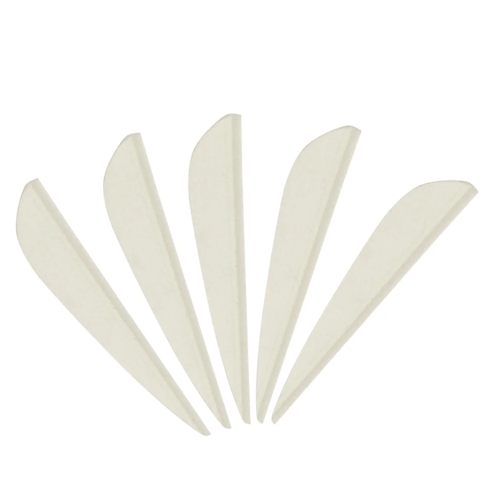 

30pcs Archery Vane Universal Shield Fletching Wing For Archery Hunting Target Bows DIY Tool (White)