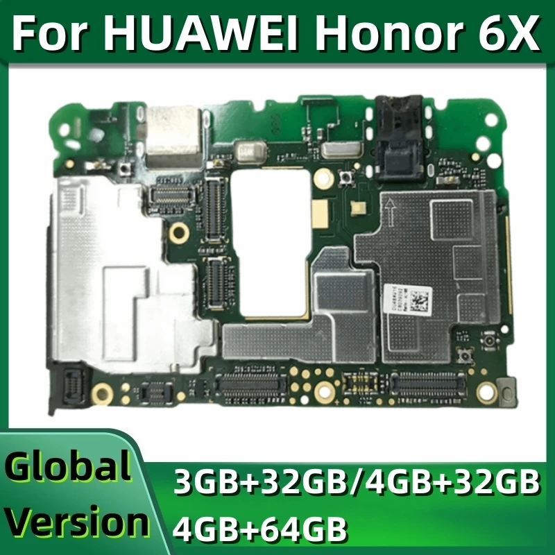 

Mainboard for Huawei Honor 6X, BLN-L21, Original Unlocked Logic Board, 32GB, 64GB, Global ROM, Kirin 655 Processor