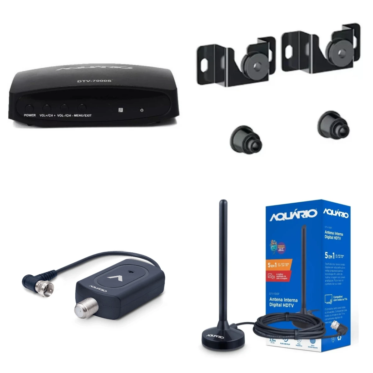 

Signal Amplifier Kit + Converter + 4K Antenna + Tv Support
