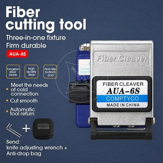 Cena Zestaw Narzędzi światłowodowych FTTH Z Miernikiem Mocy światłowodu I 10mW Lokalizator Uszkodzeń Wizualnych AUA -6S Fibre Cleaver FTTH CFS-3 Striptizerka