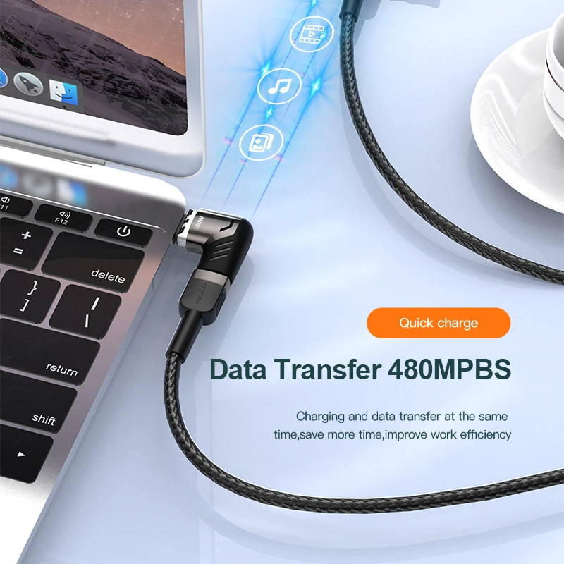 Магнитный разъем Emale адаптер 100 Вт Usb к C для Macbook Usb-c Type Kuulaa