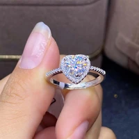 trendy heart love ring for women colorful zirconia crystal ring women wedding party engagerment bridal ring jewelry size 6 10