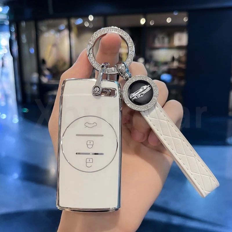 

Чехол для автомобильного ключа из ТПУ для Chery Tiggo 8 Arrizo 5 7 Pro EQ7 5x 3x Tiggo 7 Smart Auto Shell, держатель брелока, защитные аксессуары