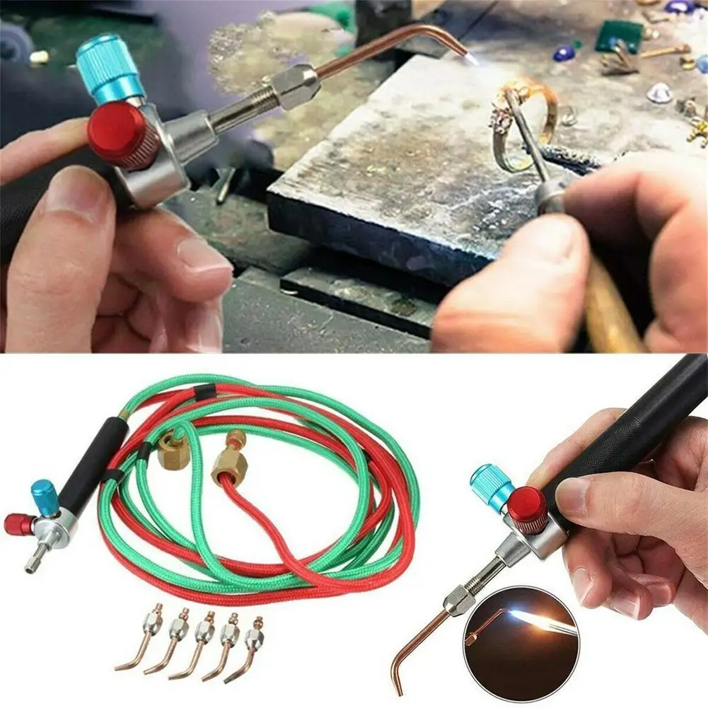 

Mini Gas Little Torch Welding Soldering Kit Oxygen Acetylene Gun for Welding Platinum Jewelry Restoration Fabrication dropship