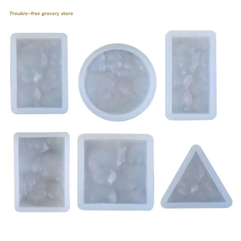 

6Pcs Sea Wave Resin Mold Ripple Epoxy Resin Silicone Mold Resin Casting Mold Kit