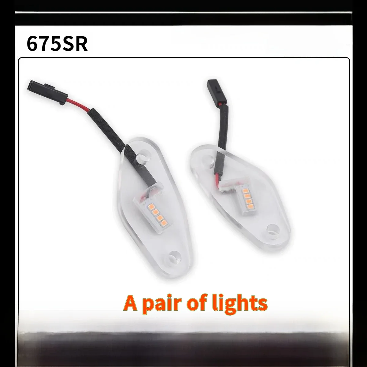 

Для CFMOTO 675sr-r CF675srr 2024 2025 светодиодная крышка зеркала заднего вида, крышка света, водонепроницаемые аксессуары для указателей поворота мотоцикла