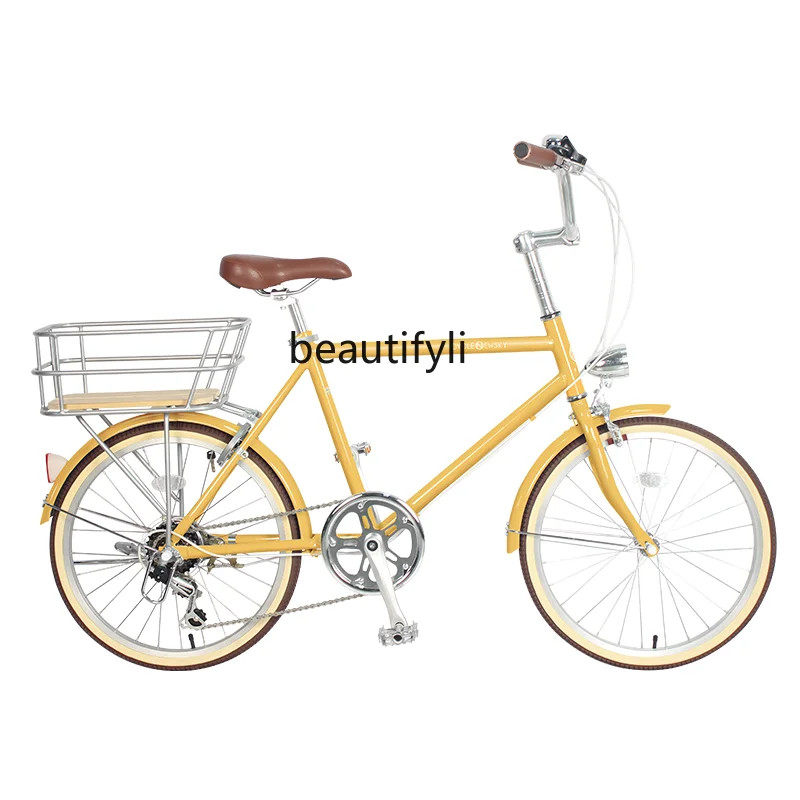 Взрослый женский велосипед Подростковый Ретро с переменной скоростью для
