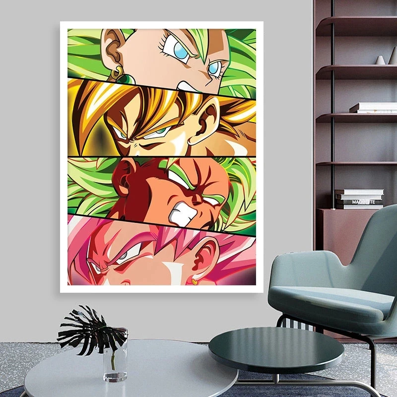 Dragon Ball Poster NARUTO Picture Uzumaki Naruto HD Print Wall Art Canvas Kakarotto Painting Home Bedroom Decoration Background images - 6