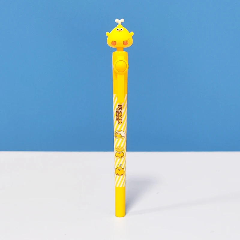 Miniso Dundun вращающаяся нейтральная ручка с курицей 0 5 мм Мультяшные куриные ножки