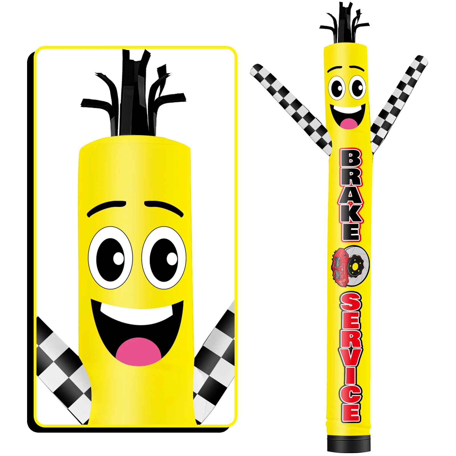 Высокий надувной тормоз высотой 6/10/15/20 футов танцевальный парень для наружного