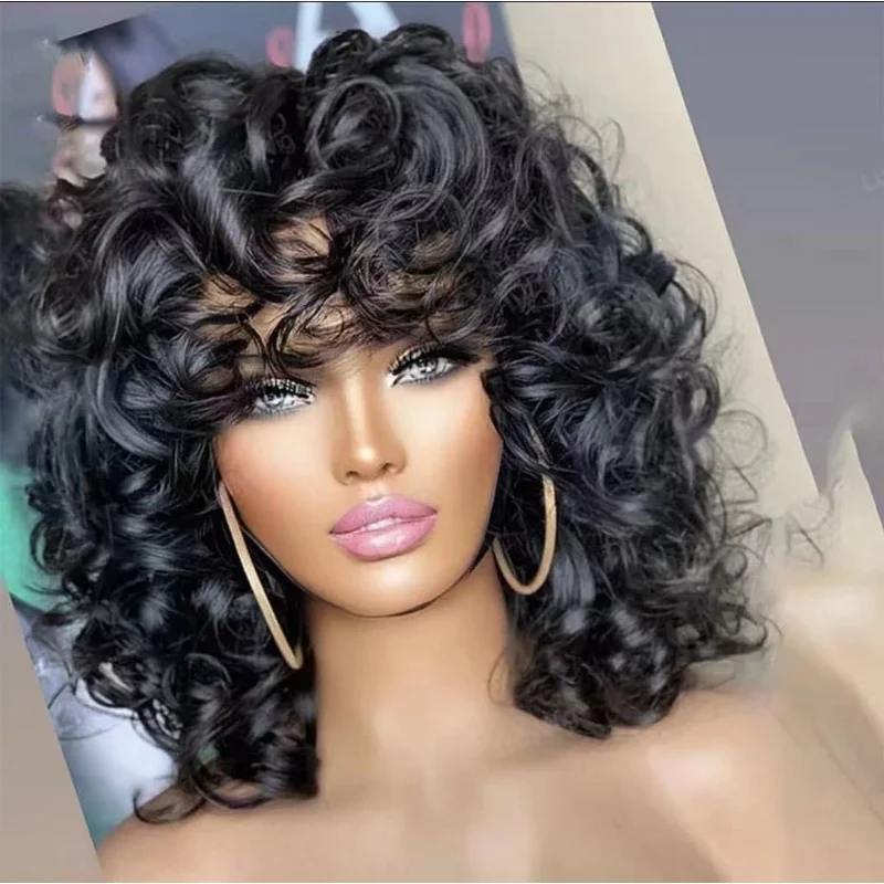 

Парик из натуральных человеческих волос с прозрачными кружевами для черных женщин